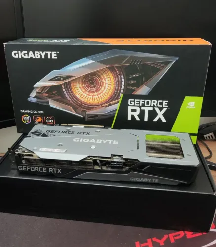 Placa de Vídeo Gigabyte RTX 3060 Gaming OC 12GB - Completa na Caixa