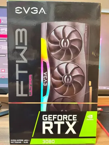 Placa de Vídeo EVGA RTX 3080 FTW3 Ultra Gaming