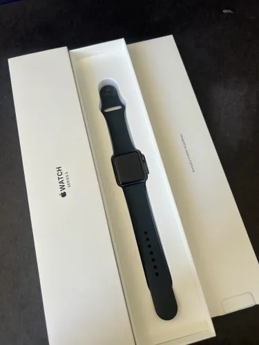 Apple Watch Series 3 38mm - Conservado - OLX Pay - Cinza - Faço Troca e 18x