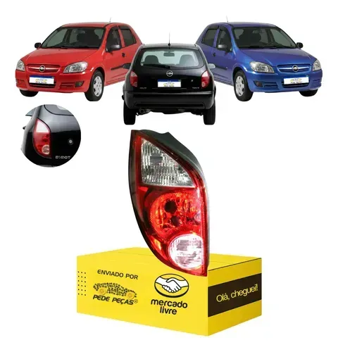Lanterna Gm Celta 2007 08 09 10 11 12 13 14 2015 Ré Rosa Le Esquerdo/motorista Tricolor