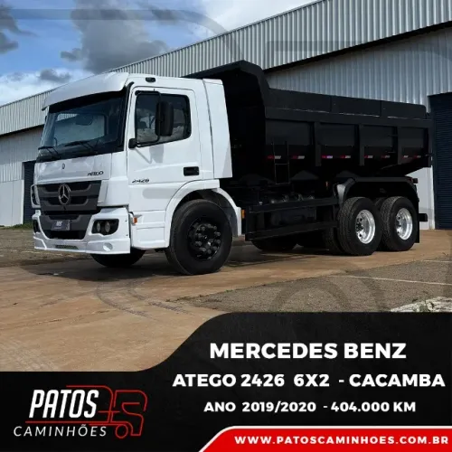 Mercedes Benz Atego 2426 6x2 2019/2020 Cacamba Basculante