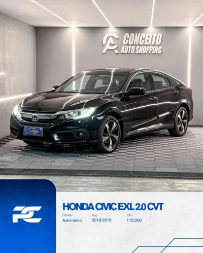 Honda Civic Sedan EXL 2.0 Flex 16V Aut.4p 2018