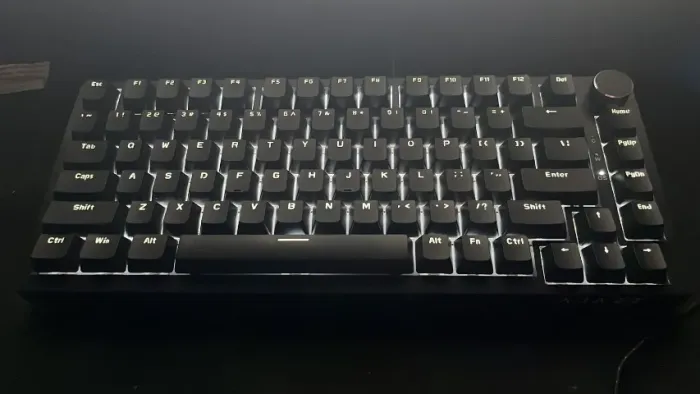 TECLADO ATTACK SHARK x AJAZZ AK820 Teclado mecânico para jogos com fio 75%