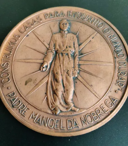 Antinga Medalha Do Brasil - 1962 - Padre Manoel Da Nóbrega.
