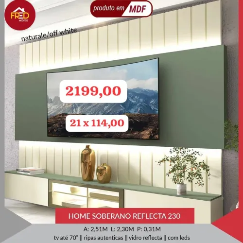Home soberano pra tv de até 70*, entrega e monta, super promoção