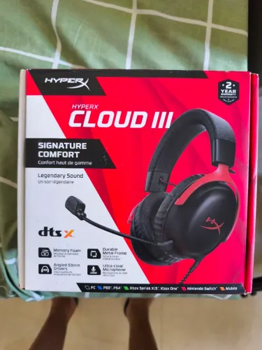 Headset Hyperx cloud 3 novo, lacrado, com nota fiscal e garantia