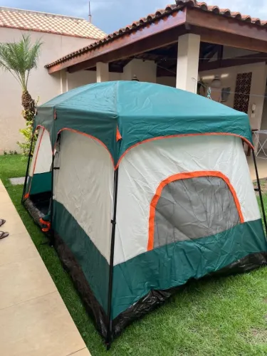 BARRACA + COLCHÃO CASAL / ACAMPAMENTO CAMPING (04-08 PESSOAS)