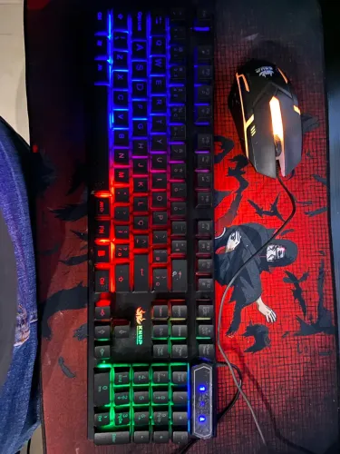 Teclado e mouse de led da marca knup