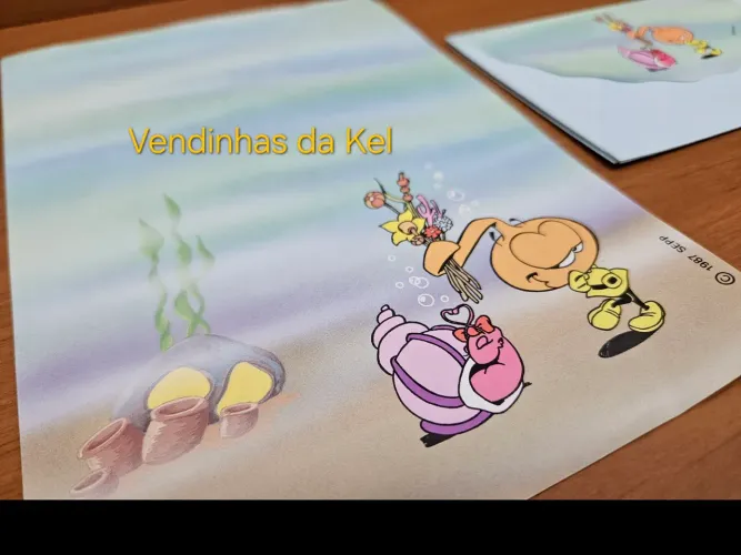 Lote Papel de carta antigo Snorks anos 80