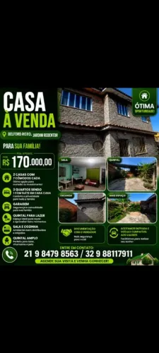 Casa de 2 andares terreno grande bom p comércio ou alugar
