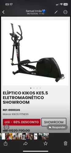 Elíptico kikos ke5.5 eletromagnético