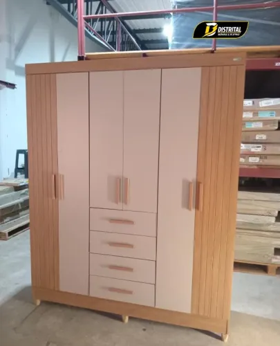 Guarda Roupa Aruba 6 Portas 4 Gavetas Novo