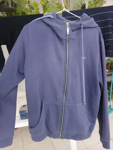 Moletom Colcci azul com zíper original M