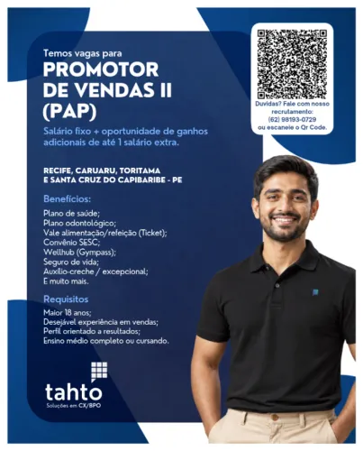 Promotor de vendas II (PAP)