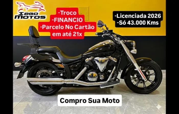 Yamaha Midnight 950 Star 2012, EXTRA, fan bros fazer virago shadow 600 750 harley davidson