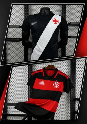 Camisas Vasco e Flamengo Premium 1.1 - Modelos Masculino, Feminino e Jogador