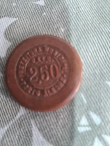 Ficha de bonde antiga decada 40