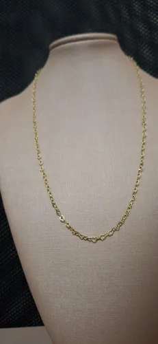 Corrente de ouro coracões 18k