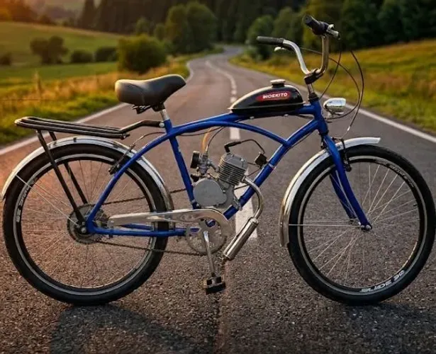Bicicleta motorizada motor 2 tempo Seminova 