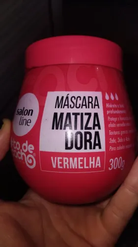 Mascara matizadora salon line vermelha