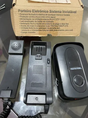 Porteiro Eletrônico Protection PT 270i MPPP, nunca usado, totalmente novo, original.