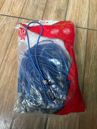 Azul Extensor elástico para lona de caminhão 35cm 40un 