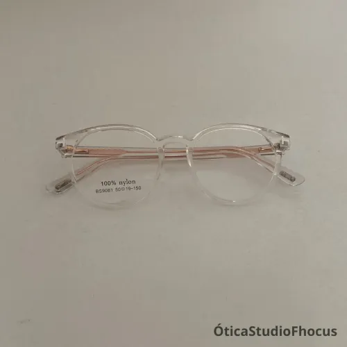 Armação transparente em acetato