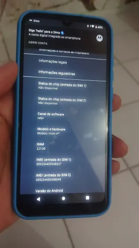 Celular Motorola modelo moto e (6i)
