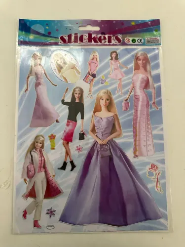 cartela de adesivos a4 barbie adesivos antigos papelaria anos 2000 vintage