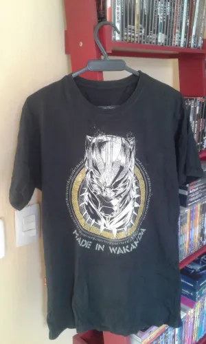 Camisa Masculina Pantera Negra Marvel Wakanda Forever