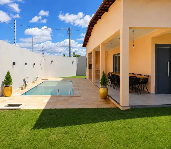 Casa com piscina  para eventos e temporada 