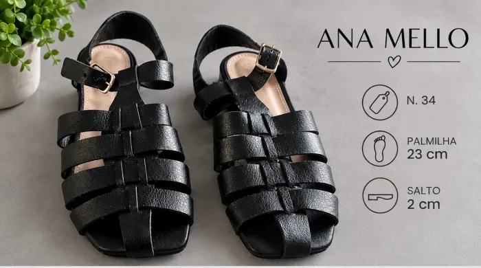 Sandália nova Ana Mello N.34