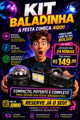 Kit iluminação jogos de luz locação/aluguel