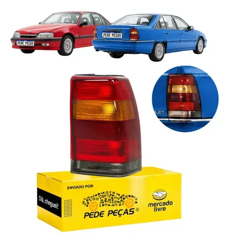 Lanterna Direita Chevrolet Omega 1992 93 94 95 96 97 1998 Direito/passageiro Tricolor