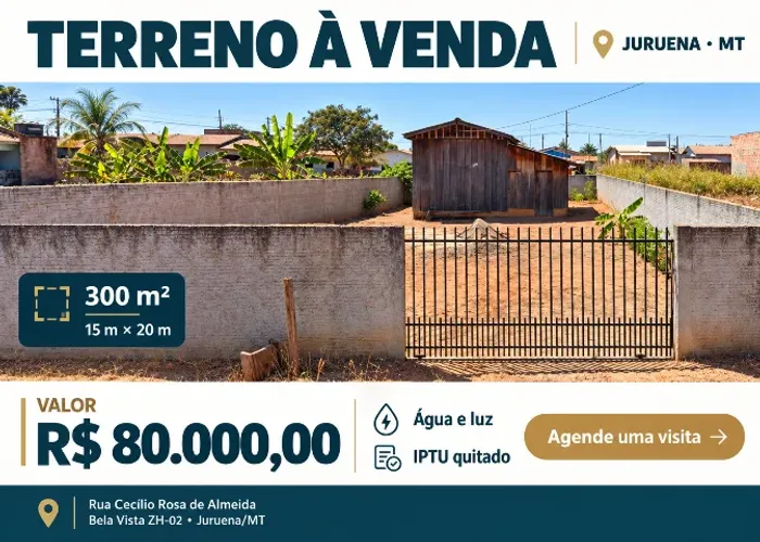 Casa em ótima localização em Juruena