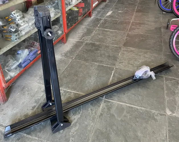 Suporte Transbike de Teto Calha Alumínio Carros com Rack - Produto Novo