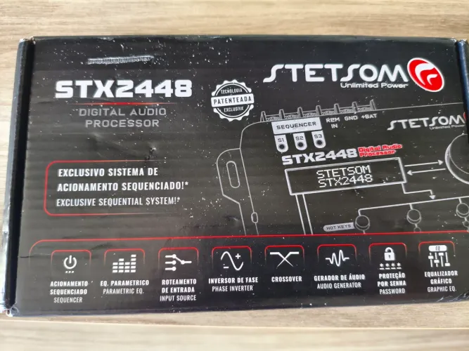 Processador de Áudio Digital Stetsom STX2448 ? Novo, Nunca Usado