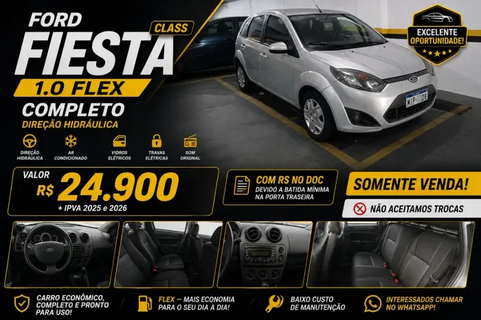 Ford Fiesta 1.0 8V Flex/class 1.0 8V Flex 5P 2012