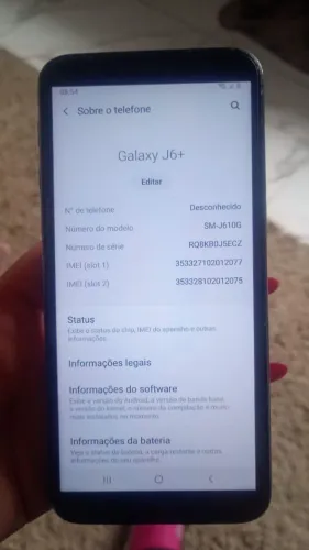 Vendo j6+ 300 zero telefone * só chamar