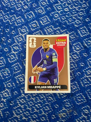 Figurinha Extra Sticker Bronze Kylian Mbappé - Copa do Mundo FIFA 2026 Panini