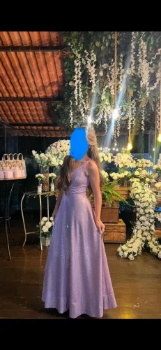 Vestido - lilás com brilho! 