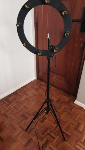 Ring light de lâmpada bolinha