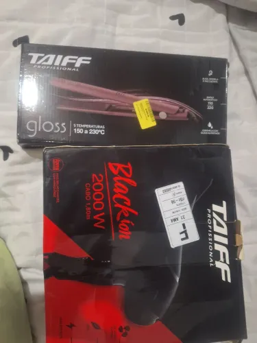Vendo prancha taiff gloss e secador taiff 300 usado poucas vez.es
