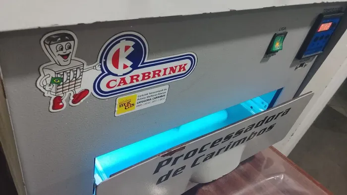 Processadora de Carimbo Carbrink 4 lâmpadas com temporizador Máquina de carimbon