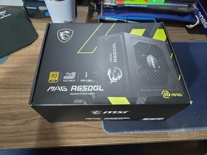 FONTE MODULAR MSI MAG A650GL 80PLUS GOLD 650W - NA CAIXA
