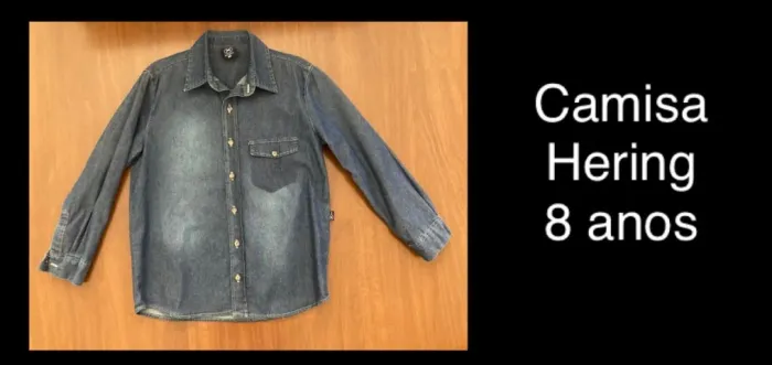 Camisa jeans infantil