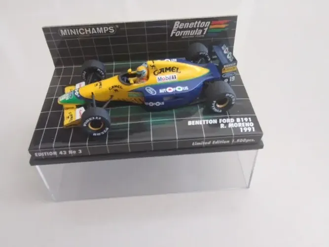 1/43 F1 Minichamps Benetton Ford b191 Roberto Pupo Moreno 1991 Gp da Bélgica