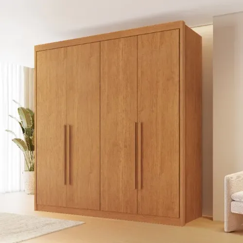 Guarda Roupa 4Ptas Solteiro MDF 4Gav. Internas 1.88M. Produtos Novos Direto de Fábrica