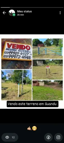 Chácara de 15m x 120m