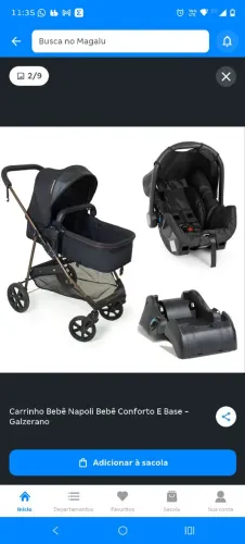Vende-se Carrinho de Bebê